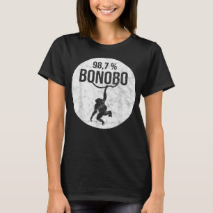 Monkeyおもしろい with Chimpanzee Bonobo DNA Tシャツ