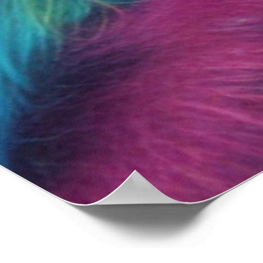 Monkeyカラフルファンキー Holding A Sガー ポスター (角)