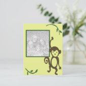 MOnkey誕生日フォトフレーム ポストカード (スタンド正面)