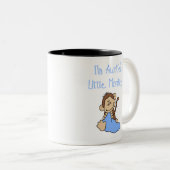 Monkey青い伯母さんの ツートーンマグカップ (正面右)