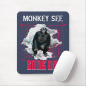 Monkey, 「コード実行おもしろいくもの巣開発者」を参照 マウスパッド (マウス)