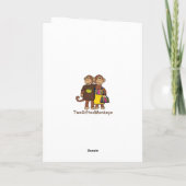 Monkey 考え's of You Greeting Card カード (裏面)