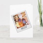Monkey 考え's of You Greeting Card カード (正面)