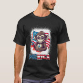 Monkey 4Th Of July Patriotic Merica Usa Flag Tシャツ (正面)