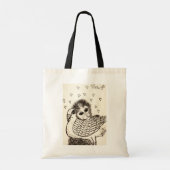 Monkey and Pigeon(サルと素晴らしハトの友情) トートバッグ (裏面)