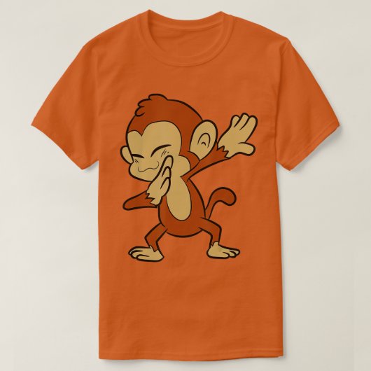 Monkey Animal Ape Funny Dabbing Monkey  Tシャツ (デザイン正面)
