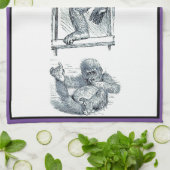 Monkey Around Young Gorilla Kitchen Towel キッチンタオル (折り畳み)