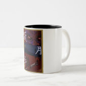 Monkey art Mug ツートーンマグカップ (正面右)
