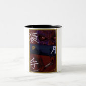 Monkey art Mug ツートーンマグカップ (中央)