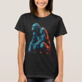 Monkey artwork - animal art zoo gorilla tシャツ (正面)