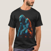 Monkey artwork - animal art zoo gorilla tシャツ (正面)
