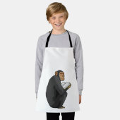 Monkey as おたくwith Book エプロン (着用した状態)