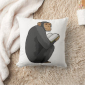 Monkey as おたくwith Book クッション (ブランケット)