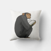 Monkey as おたくwith Book クッション (裏面)