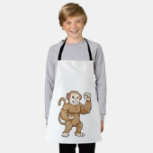 Monkey as Bodybuilder atボディビル エプロン (着用した状態)