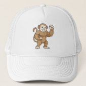 Monkey as Bodybuilder atボディビル キャップ (正面)