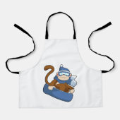 Monkey as Snowboarder with Sonowboard.PNG エプロン (正面)