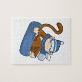 Monkey as Snowboarder with Sonowboard.PNG ジグソーパズル (横)