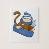 Monkey as Snowboarder with Sonowboard.PNG ジグソーパズル (縦)
