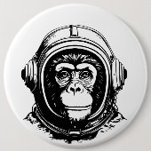 Monkey Astronaut 缶バッジ (正面)