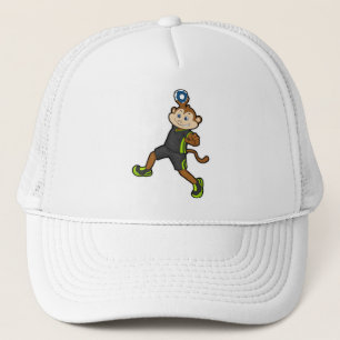 Monkey at Handball player with Handball キャップ
