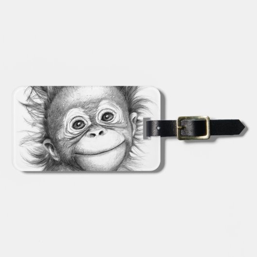 Monkey - Baby Orang outan 2016 G-121 ラゲッジタグ (正面横)