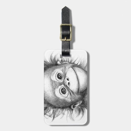 Monkey - Baby Orang outan 2016 G-121 ラゲッジタグ (正面縦)