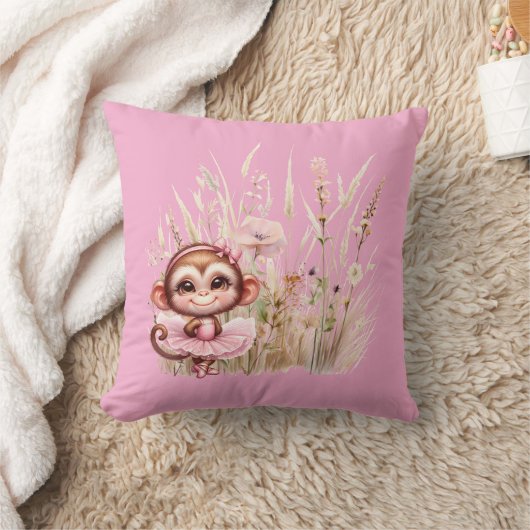 Monkey Ballerina クッション (ブランケット)