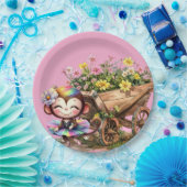 Monkey Ballerina ペーパープレート (パーティー)