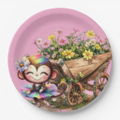 Monkey Ballerina ペーパープレート (正面)