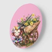 Monkey Ballerina ラージ壁時計 (傾斜)