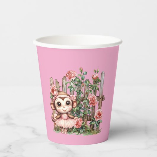 Monkey Ballerina 紙コップ (正面)