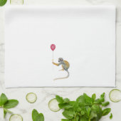 Monkey Ballon Party キッチンタオル (折り畳み)