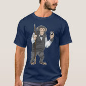 Monkey Billiards Cue Sports Tシャツ (正面)