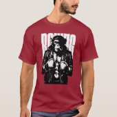 Monkey Boxer Rebel Monkey in Leather Boxing Jacket Tシャツ (正面)