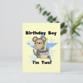 Monkey Boy 2nd誕生日Tシャツとギフト ポストカード (スタンド正面)