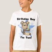 Monkey Boy 2nd誕生日Tシャツとギフト Tシャツ (正面)