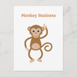 Monkey Business Cheeky Postcard Greeting Card ポストカード