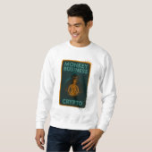 Monkey Business Crypto Shirt – ビットコイン スウェットシャツ (正面フル)
