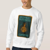 Monkey Business Crypto Shirt – ビットコイン スウェットシャツ (正面)