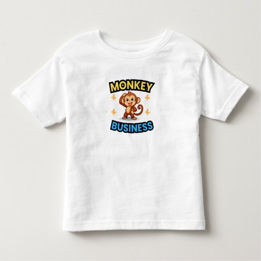 Monkey Business Funny トドラーTシャツ (正面)