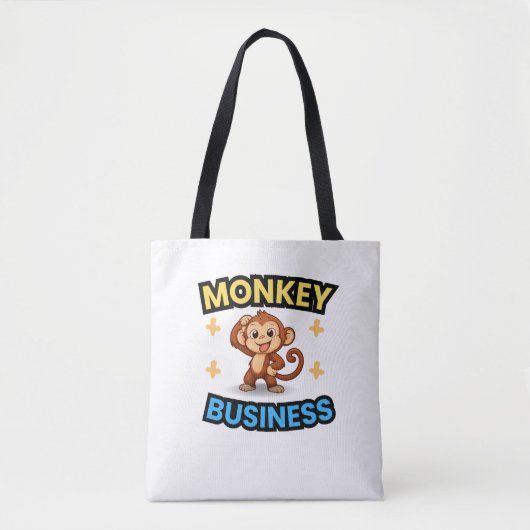 Monkey Business Funny  トートバッグ (正面)