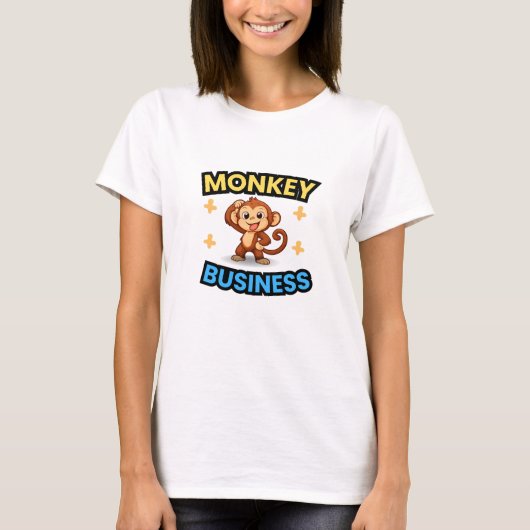 Monkey Business Funny  Tシャツ (正面)