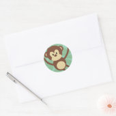 Monkey Business Round Stickers ラウンドシール (封筒)