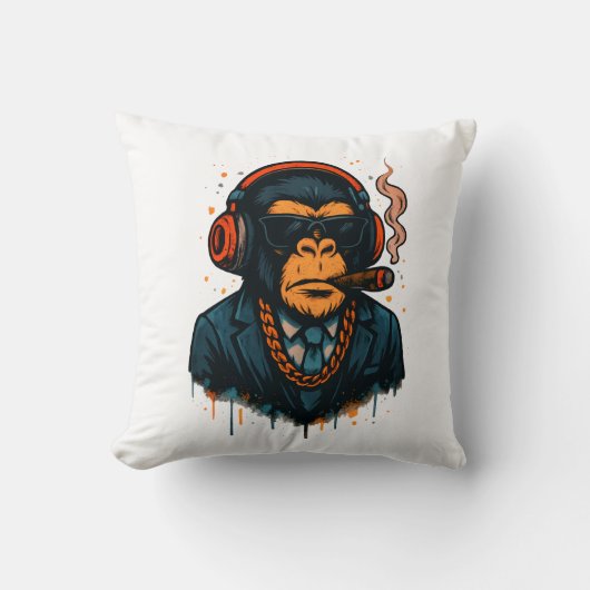 Monkey Business - The Boss of Monkey Classic クッション (正面)