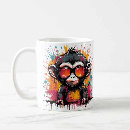 Monkey Businnes - Affe tasse design コーヒーマグカップ (左)