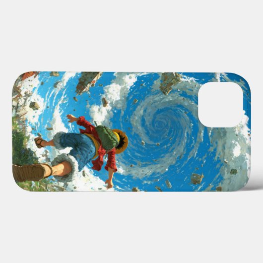 Monkey D. Luffy: Sky Island Adventure Art Case-Mate iPhoneケース (裏面 (横))