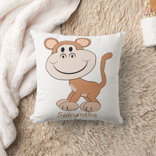 Monkey Design Personalised クッション (ブランケット)