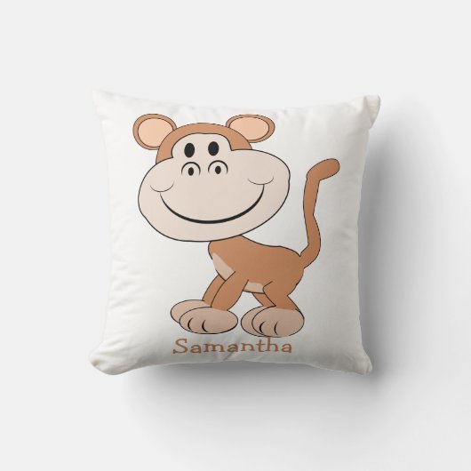 Monkey Design Personalised クッション (正面)