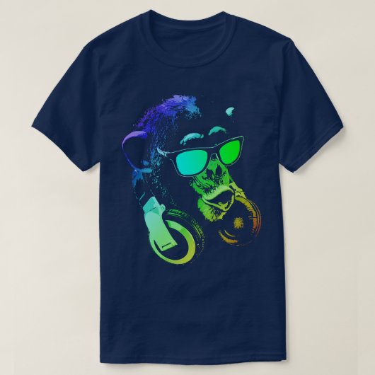 Monkey DJ 1 Tシャツ (デザイン正面)